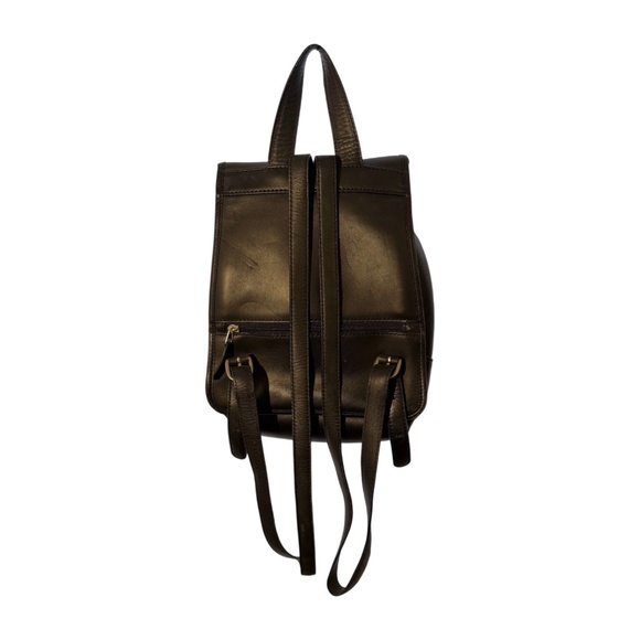 Vintage Coach 801-08 Leather Backpack | Glove-Tanned Cowhide | Black main image 4